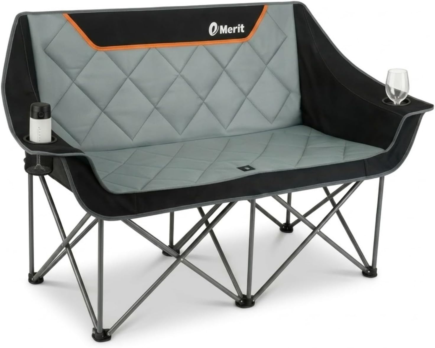 Camping Quad - Heavy Duty 650LB Folding Camping Loveseat