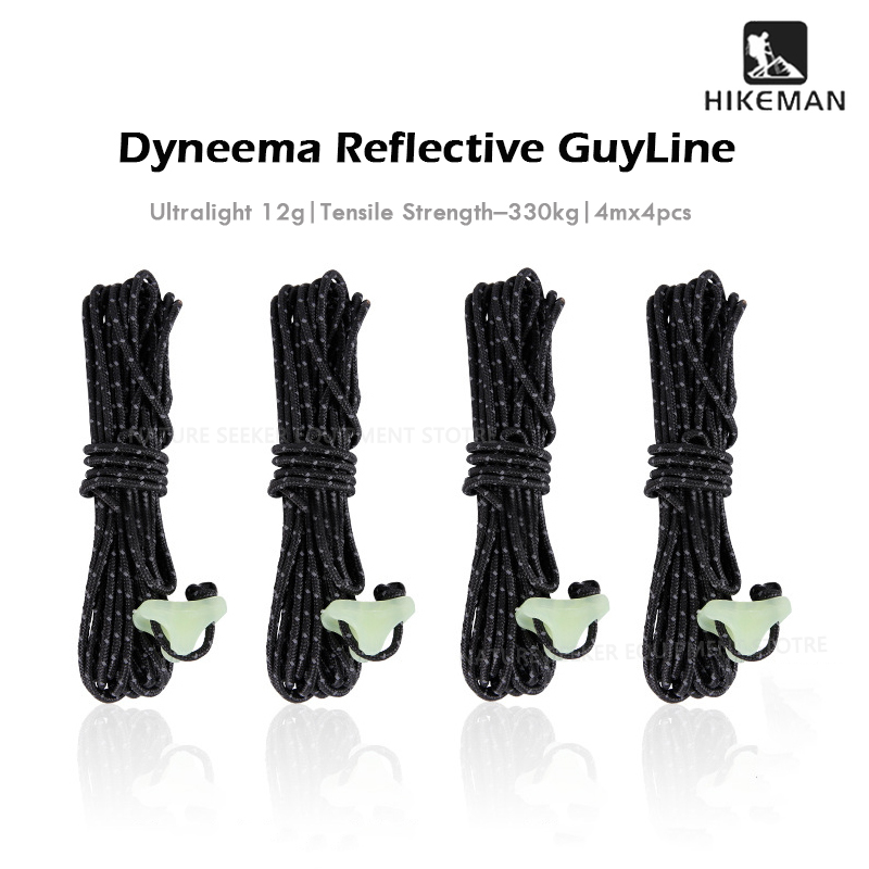 HIKEMAN 4Pcs Dyneema Guyline U - đánh giá và giá Outdoor Camping Guy