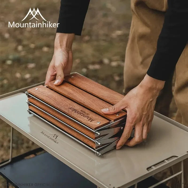 MOUNTAINHIKER Three-tier Rack  - đánh giá và giá Outdoor Camping Table Foldable