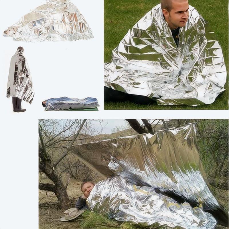 4 pcs Emergency Blanket Outdoo - đánh giá và giá First Aid Kit Camping