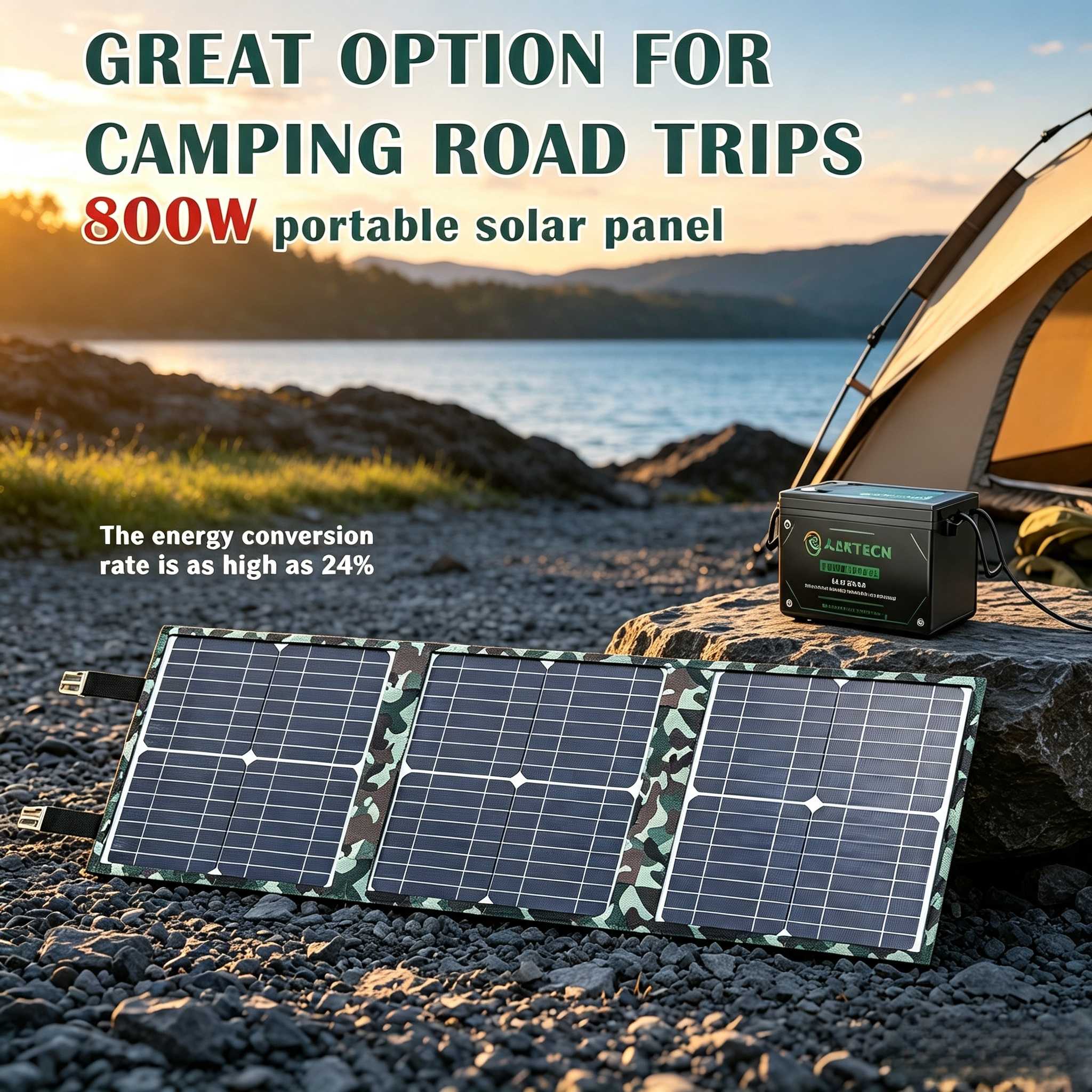 800W Solar Generator with 12V  - đánh giá và giá Zd Outdoor Camping