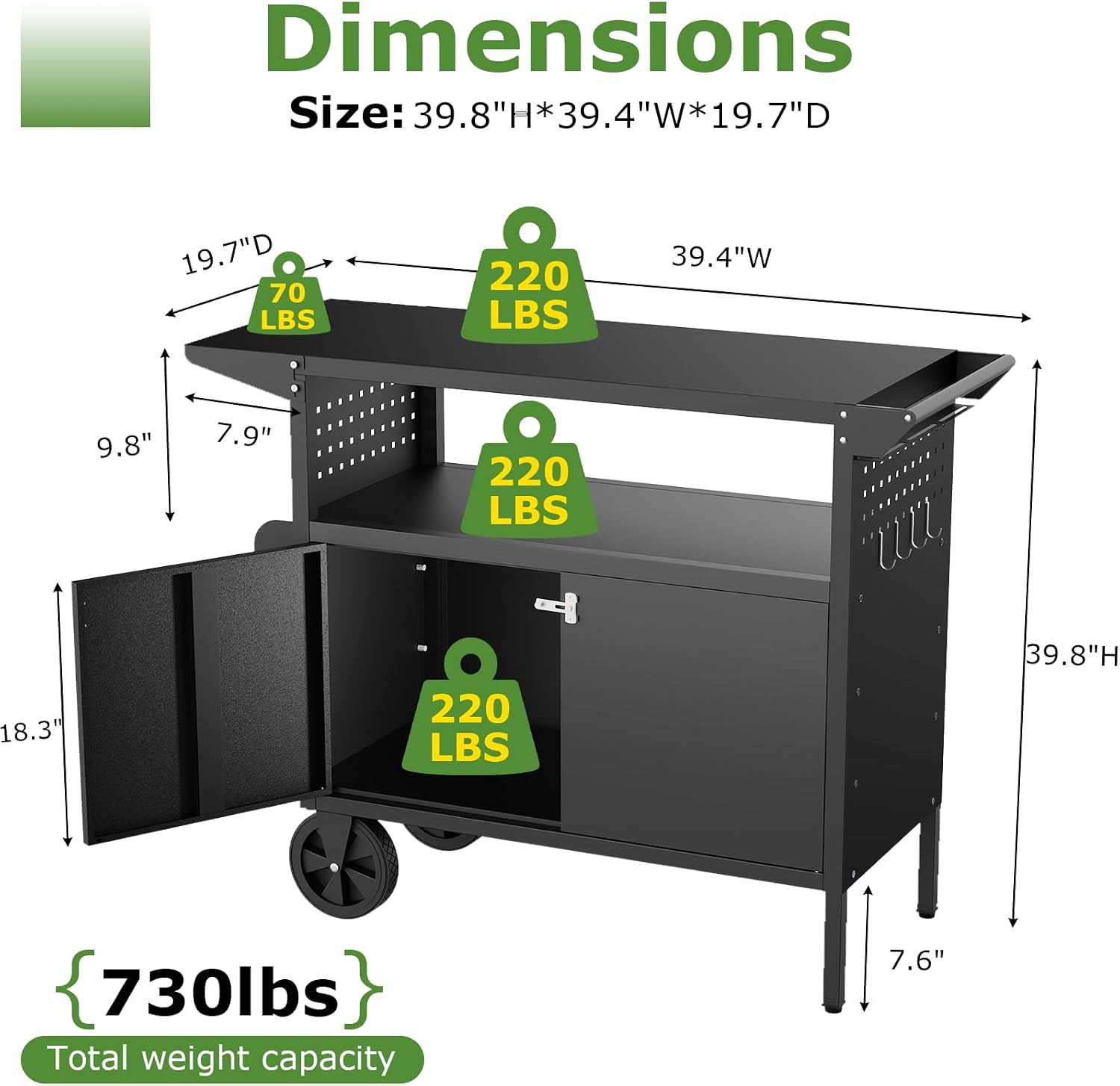 Outdoor Grill Cart Table With  - đánh giá và giá Outdoor Camping Table Foldable