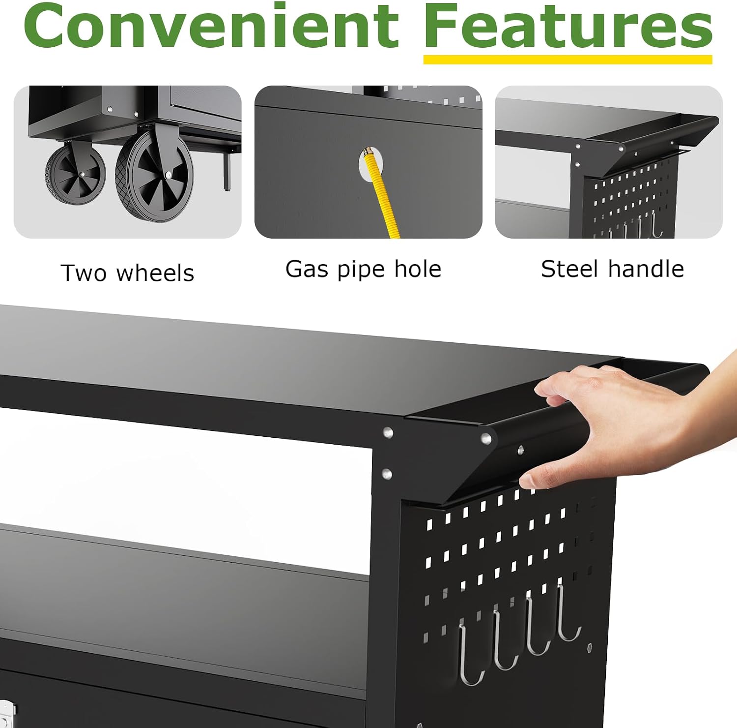 Outdoor Grill Cart Table With  - đánh giá và giá Outdoor Camping Table Foldable