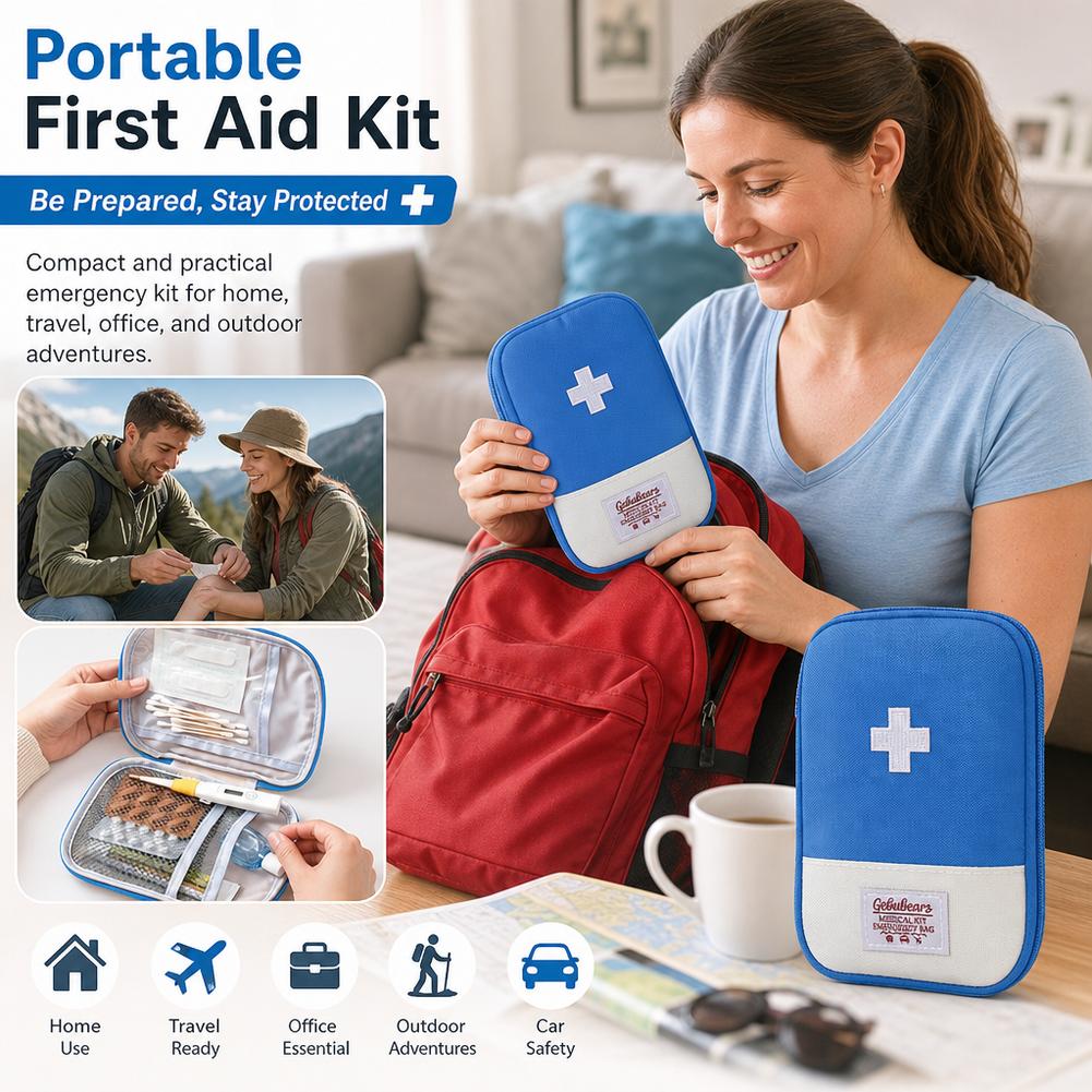 Large Capacity Portable First  - đánh giá và giá First Aid Kit Camping