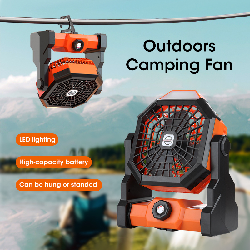 10000mAh Camping Fan with LED  - đánh giá và giá Outdoor Camping Fans