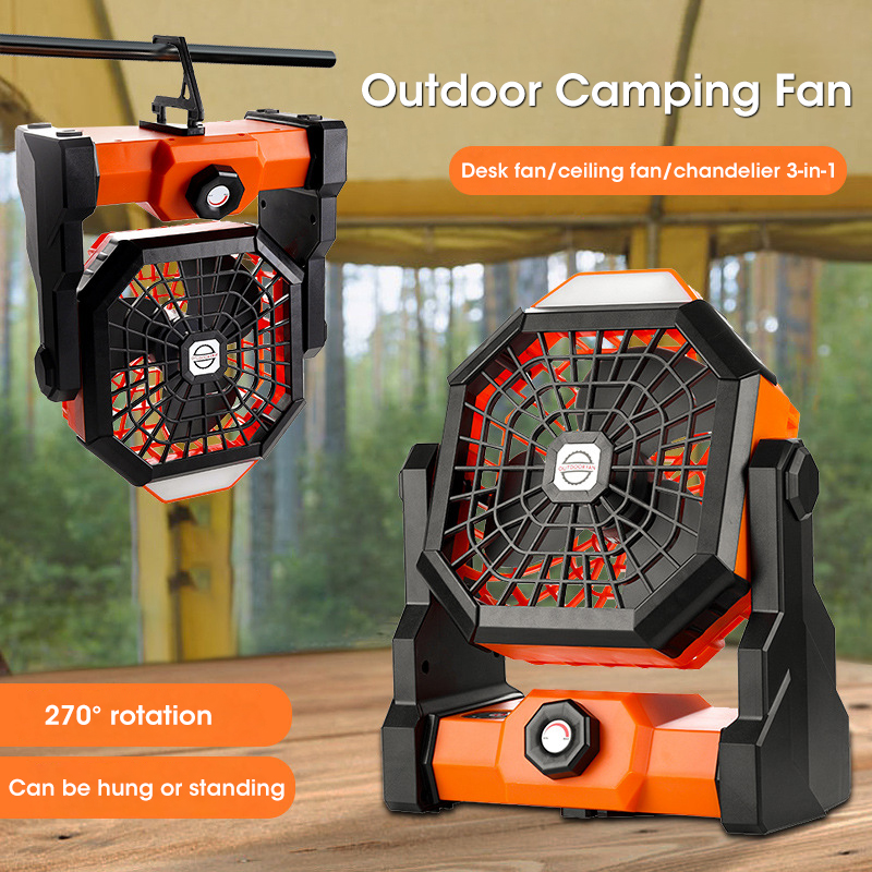 10000mAh Camping Fan with LED  - đánh giá và giá Outdoor Camping Fans