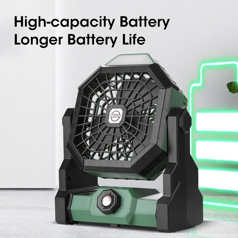 10000mAh Camping Fan with LED  - đánh giá và giá Outdoor Camping Fans