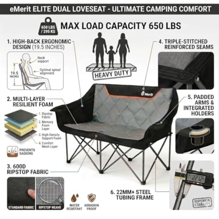 Oversized Fully Padded Camping - đánh giá và giá Camping Quad