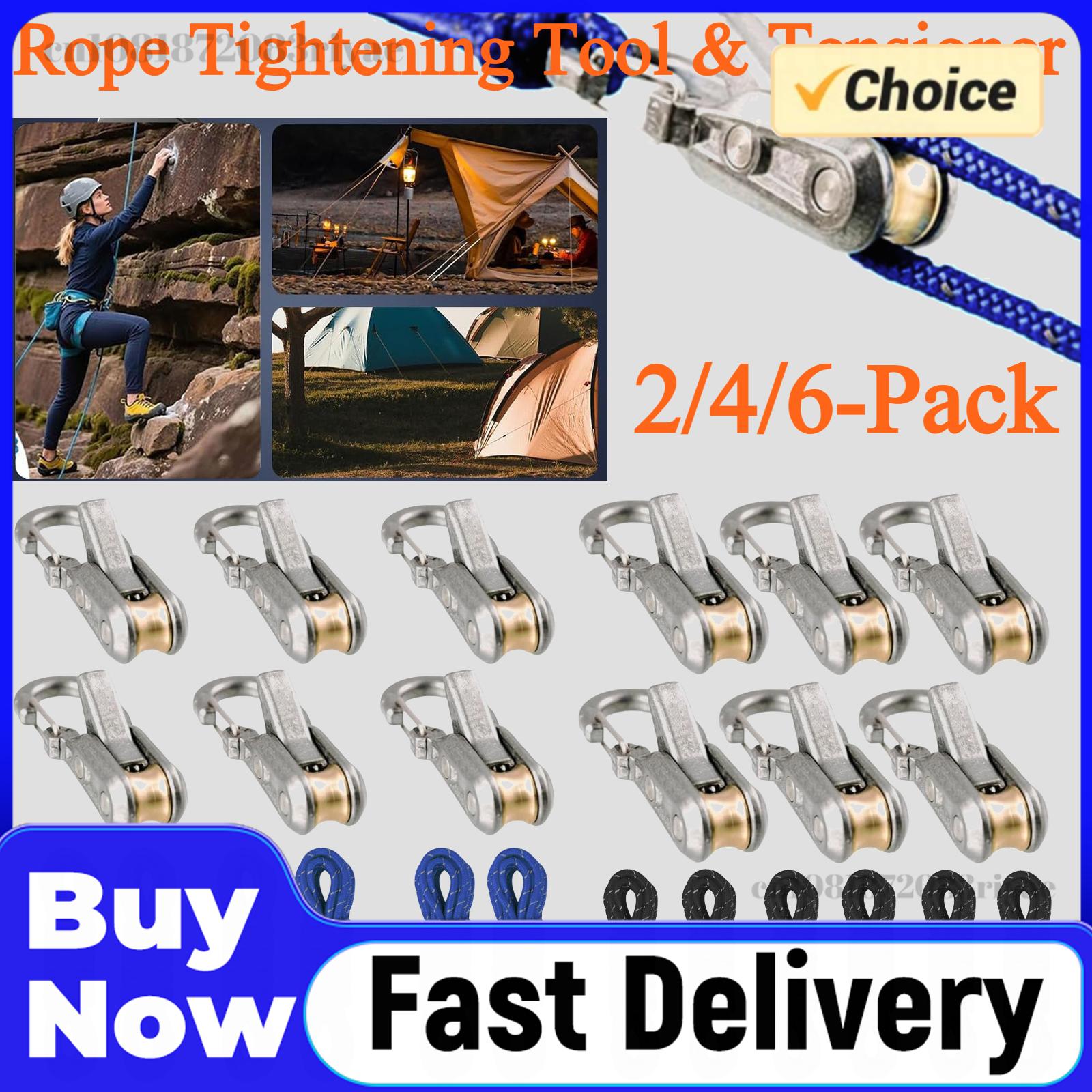 2/4/6-Pack Rope Tightening Too - đánh giá và giá Outdoor Camping Guy