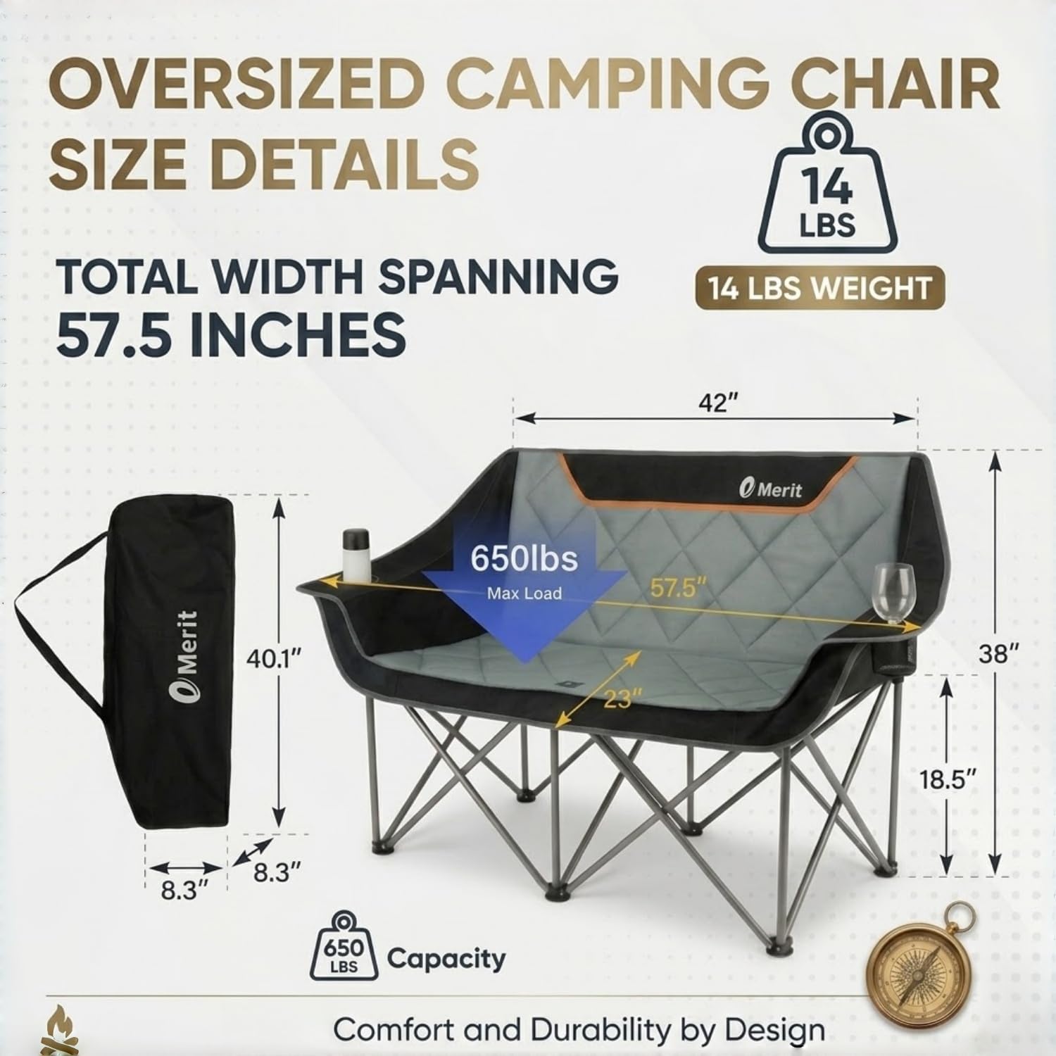 Heavy Duty 650LB Folding Campi - đánh giá và giá Camping Quad