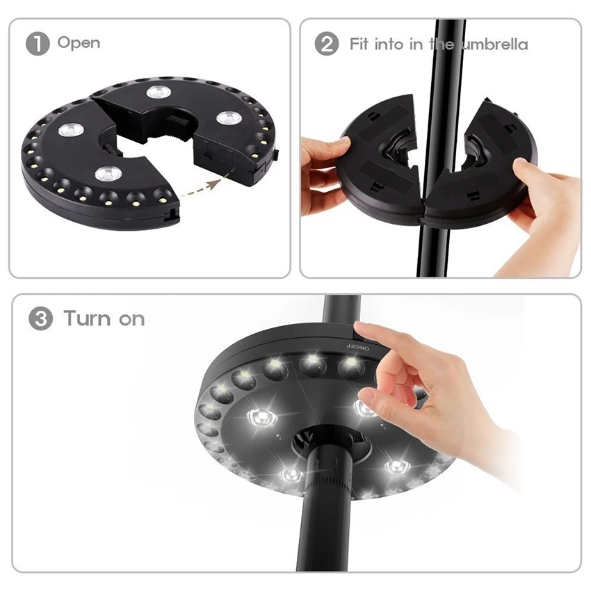 Vải Dù Cực Đèn Siêu Sáng 28 Đè - đánh giá và giá Outdoor Camping Umbrella