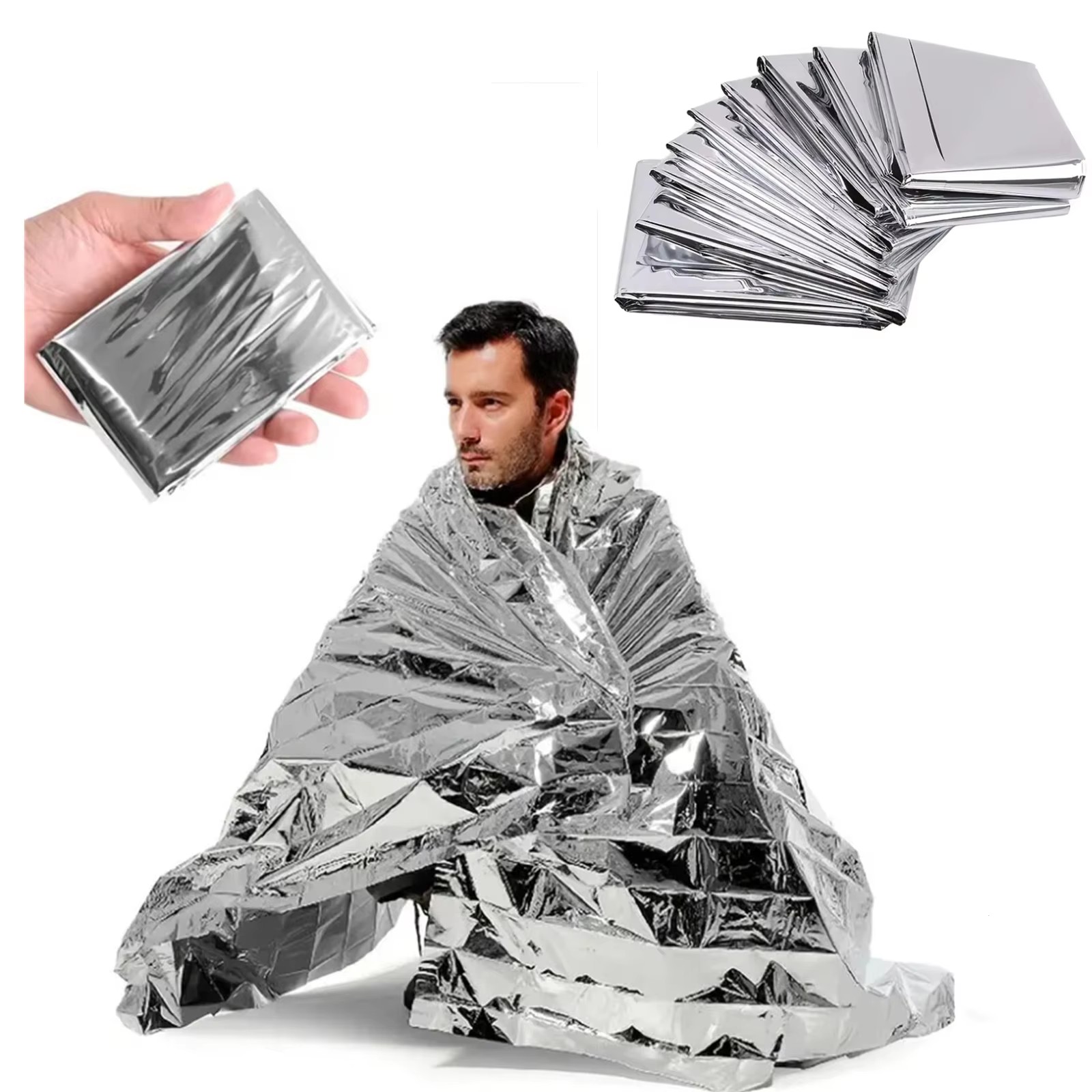 1/4PCS Emergency Blanket Outdo - đánh giá và giá First Aid Kit Camping