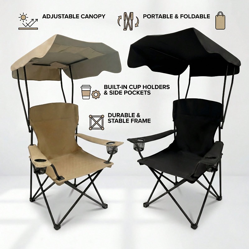 Outdoor Camping Chair With Awn - đánh giá và giá Outdoor Activities In Camping