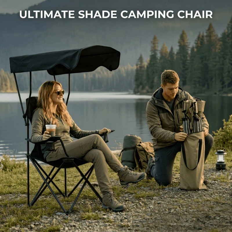 Outdoor Camping Chair With Awn - đánh giá và giá Outdoor Activities In Camping